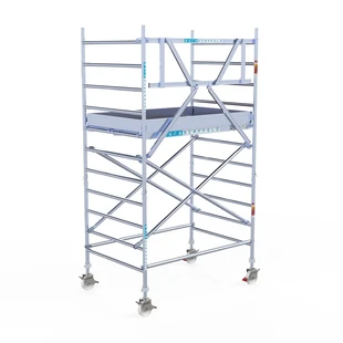 Euroscaffold PRO échafaudage roulant 135 x 190 x 4,2 m hauteur travail