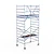 Euroscaffold Euroscaffold PRO échafaudage roulant 135 x 190 x 5,2 m hauteur travail