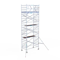 Euroscaffold PRO échafaudage roulant 135 x 250 x 8,2 m hauteur travail