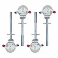 Euroscaffold Roue d'échafaudage 200 mm avec socle en acier 500 Kg nylon