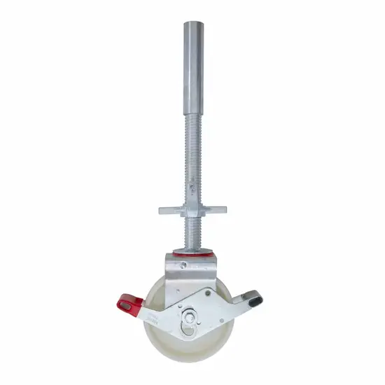 Euroscaffold Scaffolding castor 200 mm with steel spindle 500 Kg nylon