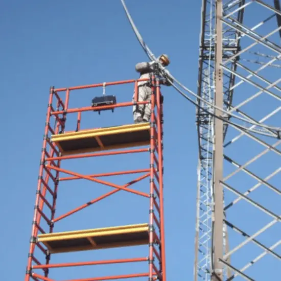 Genex Scaffolds Genex Unitec échafaudage en fibre de verre 75x250 hauteur travail 6 m