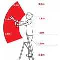 Hendon tripod ladders Vultur driepuntsladder 180 cm met 3 verstelbare benen