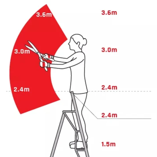 Hendon tripod ladders Vultur tripod ladder 240 cm with 3 adjustable legs