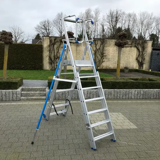 Solide Solide PIR telescopisch werkplatform 7-10 treden