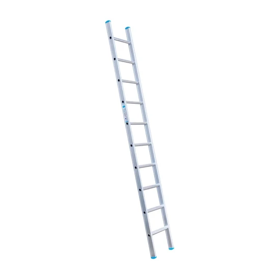 Eurostairs Eurostairs single aluminium ladder 10 rungs 275 cm
