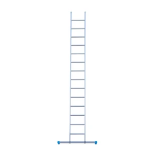 Eurostairs single aluminium ladder 14 rungs 375 cm