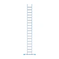 Eurostairs Eurostairs single aluminium ladder 18 rungs 475 cm