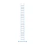 Eurostairs Eurostairs single aluminium ladder 20 rungs 525 cm