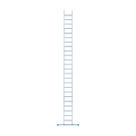 Eurostairs Eurostairs single aluminium ladder 24 rungs 625 cm