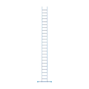 Eurostairs single aluminium ladder 24 rungs 625 cm