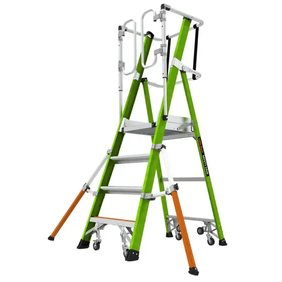 Little Giant Ladders Little Giant Safety Cage plateforme en fibre 4 marches