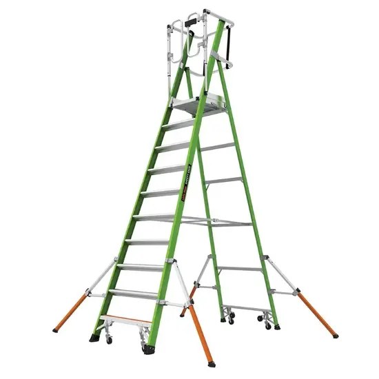 Little Giant Ladders Little Giant Safety Cage plateforme en fibre 10 marches