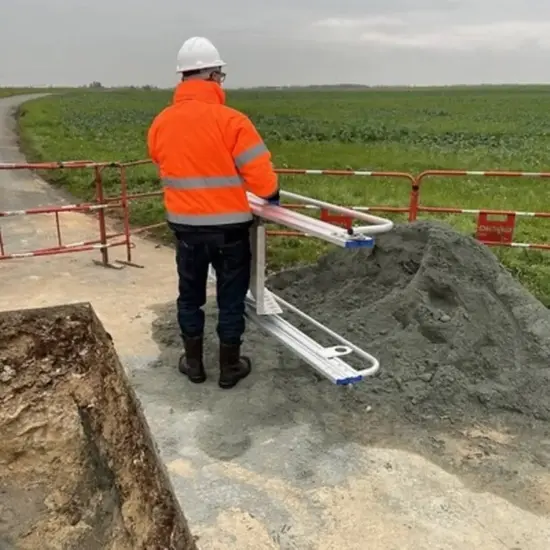 Solide Solide toegangsplatform voor bouwput 8-13 treden EFF0813