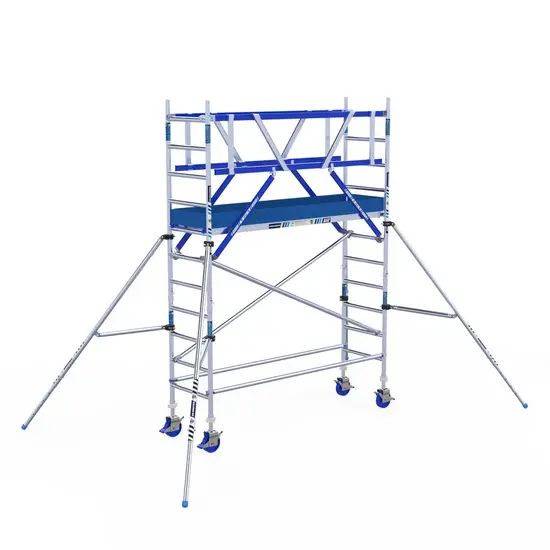 ASC ASC AGS Pro échafaudage roulant 75x250 4,2m HT garde-corps deux côtés