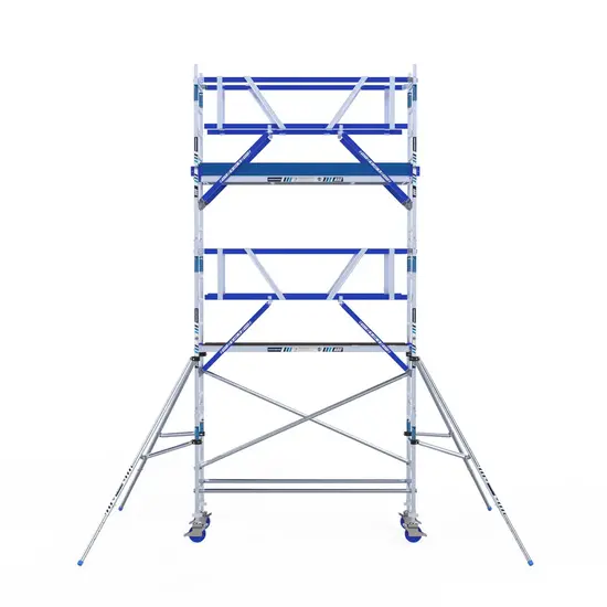 ASC ASC AGS Pro échafaudage roulant 75x250 6,2m HT garde-corps deux côtés