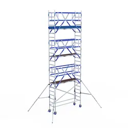ASC AGS Pro rolling scaffold 75x305 8.2m working height guardrail double-sided