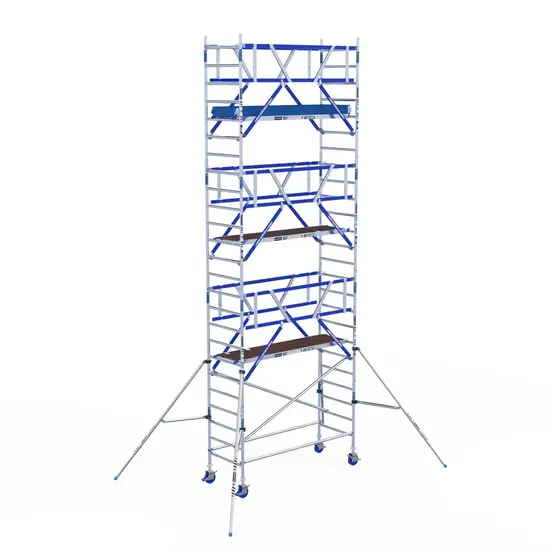 ASC ASC AGS Pro échafaudage roulant 90x250 8,2m HT garde-corps deux côtés