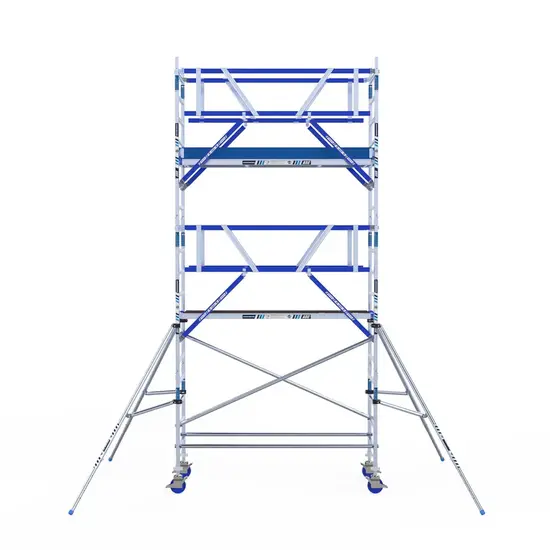 ASC ASC AGS Pro échafaudage roulant 90x305 6,2m HT garde-corps deux côtés