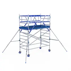 ASC AGS Pro rolling scaffold 135x190 4.2m working height guardrail double-sided