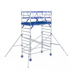 ASC AGS Pro rolling scaffold 135x190 5.2m working height guardrail double-sided