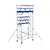ASC ASC AGS Pro rolling scaffold 135x190 7.2m working height guardrail double-sided
