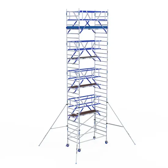 ASC ASC AGS Pro échafaudage roulant 135x190 10,2m HT garde-corps deux côtés
