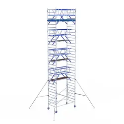 ASC AGS Pro échafaudage roulant 135x190 11,2m HT garde-corps deux côtés