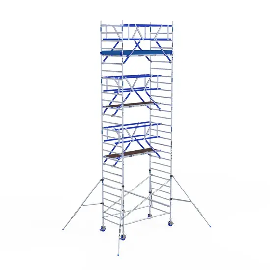 ASC ASC AGS Pro échafaudage roulant 135x250 9,2m HT garde-corps deux côtés