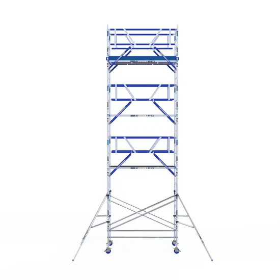 ASC ASC AGS Pro échafaudage roulant 135x250 9,2m HT garde-corps deux côtés