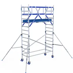 ASC AGS Pro rolling scaffold 135x305 5.2m working height guardrail double-sided