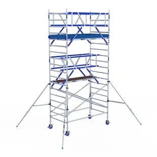 ASC AGS Pro rolling scaffold 135x305 6.2m working height guardrail double-sided