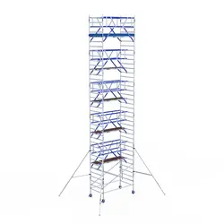ASC AGS Pro échafaudage roulant 135x305 12,2m HT garde-corps deux côtés