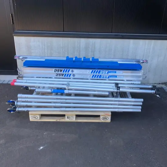 ASC ASC foldable mobile scaffold tower A-Line working height 6.50 m