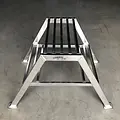 ASC ASC step ladder for plasterer 2 steps double access | Aluminium Work Platform 50 cm