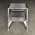 ASC ASC step ladder for plasterer 2 steps double access | Aluminium Work Platform 50 cm