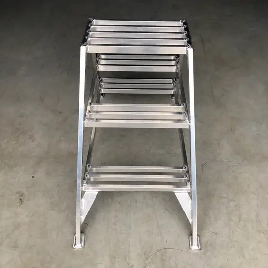 ASC Marchepied de plaquiste ASC 3 marches double accès | Escabeau Aluminium 75 cm
