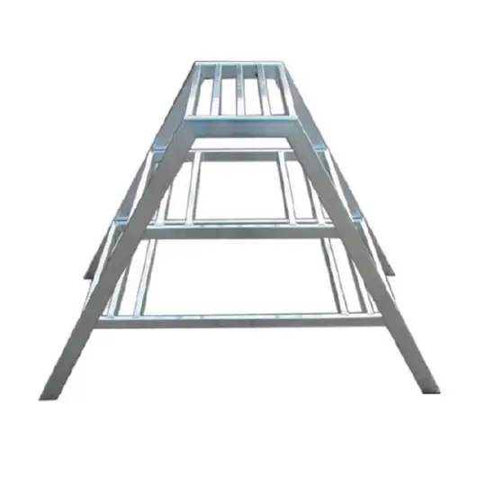 ASC Marchepied de plaquiste ASC 3 marches double accès | Escabeau Aluminium 75 cm