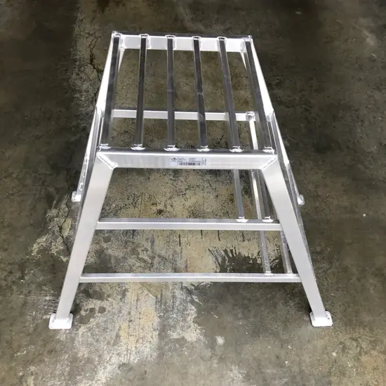 ASC ASC stucadoorstrap 3 treden enkel oploopbaar | Aluminium Montagetrap 75 cm