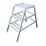 ASC ASC step ladder for plasterer 3 steps single access | Aluminium Work Platform 75 cm