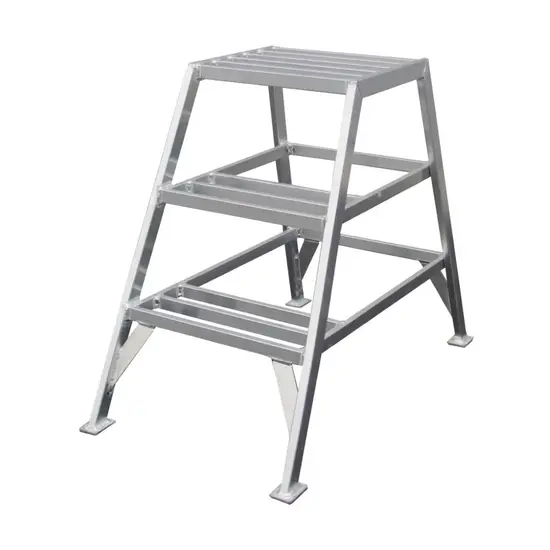 ASC Escabeau de plaquiste ASC 3 marches simple accès | Marchepied Aluminium 75 cm