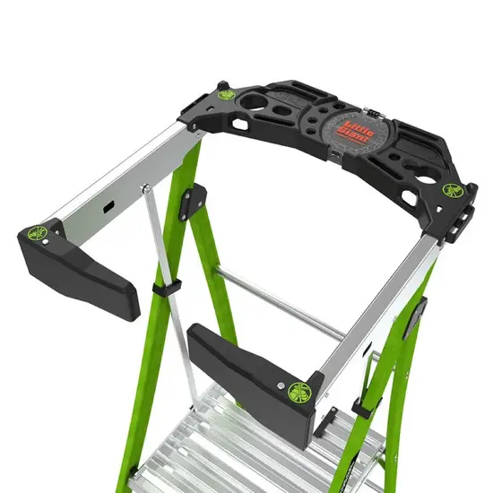 Little Giant Ladders Little Giant Fortress 4 marches | Escabeau professionnel en fibre de verre