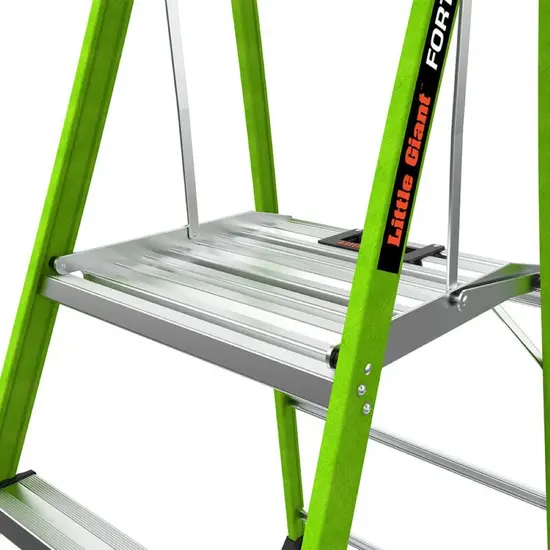 Little Giant Ladders Little Giant Fortress 4 tread | Professional fiberglass ladder with platform