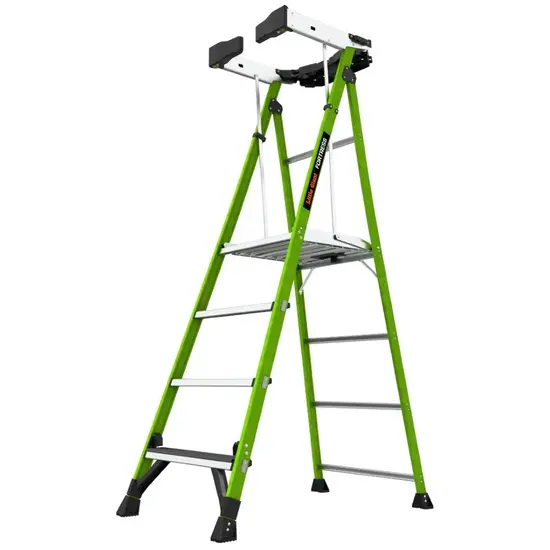 Little Giant Ladders Little Giant Fortress 4 tread | Professional fiberglass ladder with platform