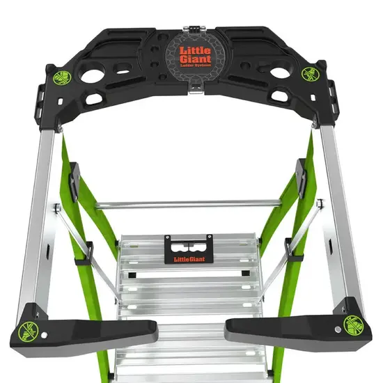 Little Giant Ladders Little Giant Fortress 6 tread | Professional fiberglass ladder with platform