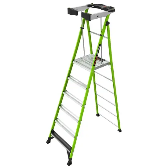 Little Giant Ladders Little Giant Fortress 6 tread | Professional fiberglass ladder with platform