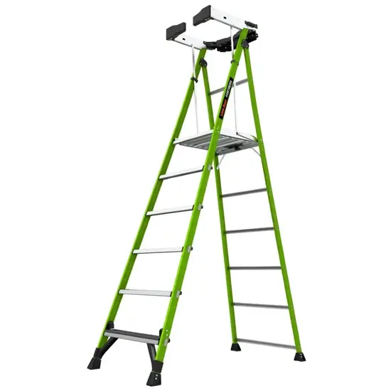 Little Giant Ladders Little Giant Fortress 6 marches | Escabeau professionnel en fibre de verre