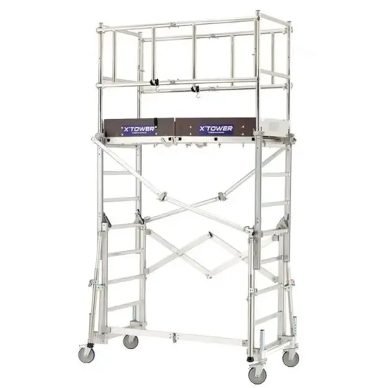 Tubesca - Comabi Tubesca X-Tower telescopic scaffold tower working height 4 m