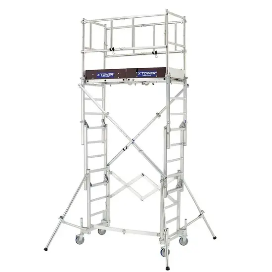 Tubesca - Comabi Tubesca X-Tower échafaudage télescopique hauteur de travail 4,8 m