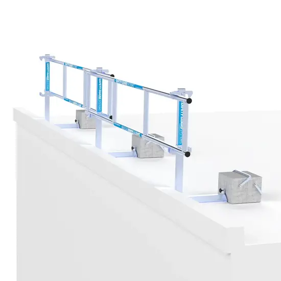 Euroscaffold SGS Slim roof edge protection flat roof 6 meters